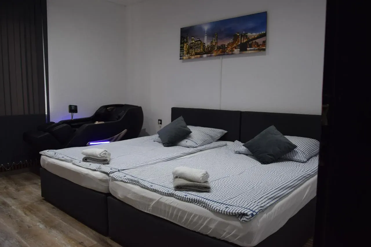 Doppelbett der Wellness Suite Gelsenkirchen